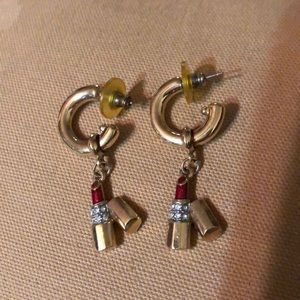 🌹Lipstick Hoop Earrings